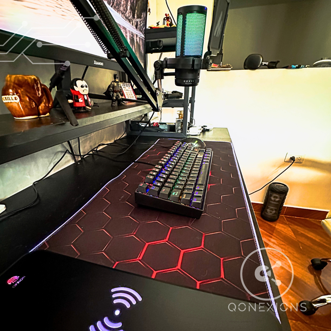 Pad Mouse Luz RGB, Carga Inalámbrica