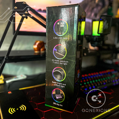 Pad Mouse Luz RGB, Carga Inalámbrica