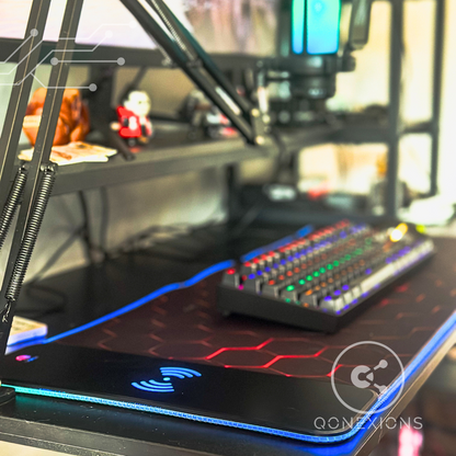 Pad Mouse Luz RGB, Carga Inalámbrica