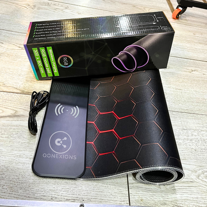 Pad Mouse Luz RGB, Carga Inalámbrica